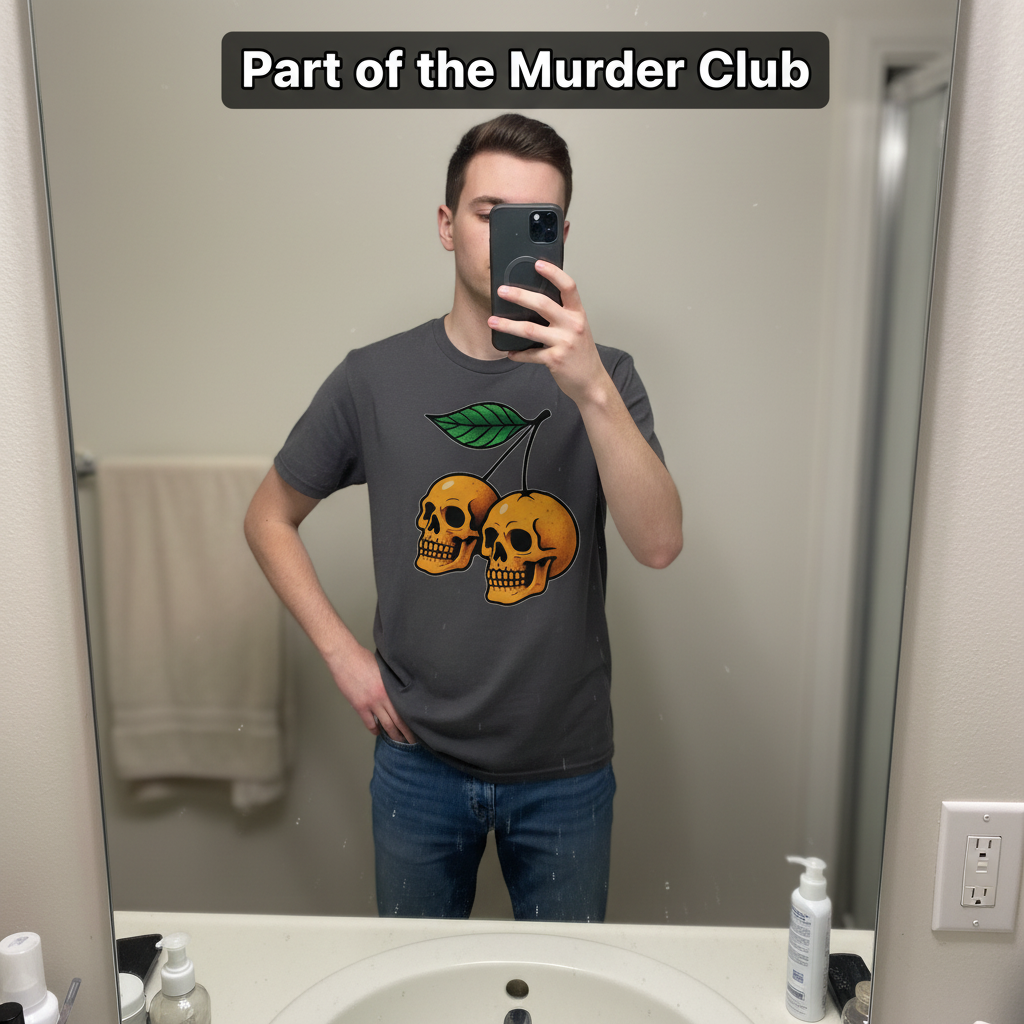 Deadly Sweet Cherries T-Shirt_mirror_selfie