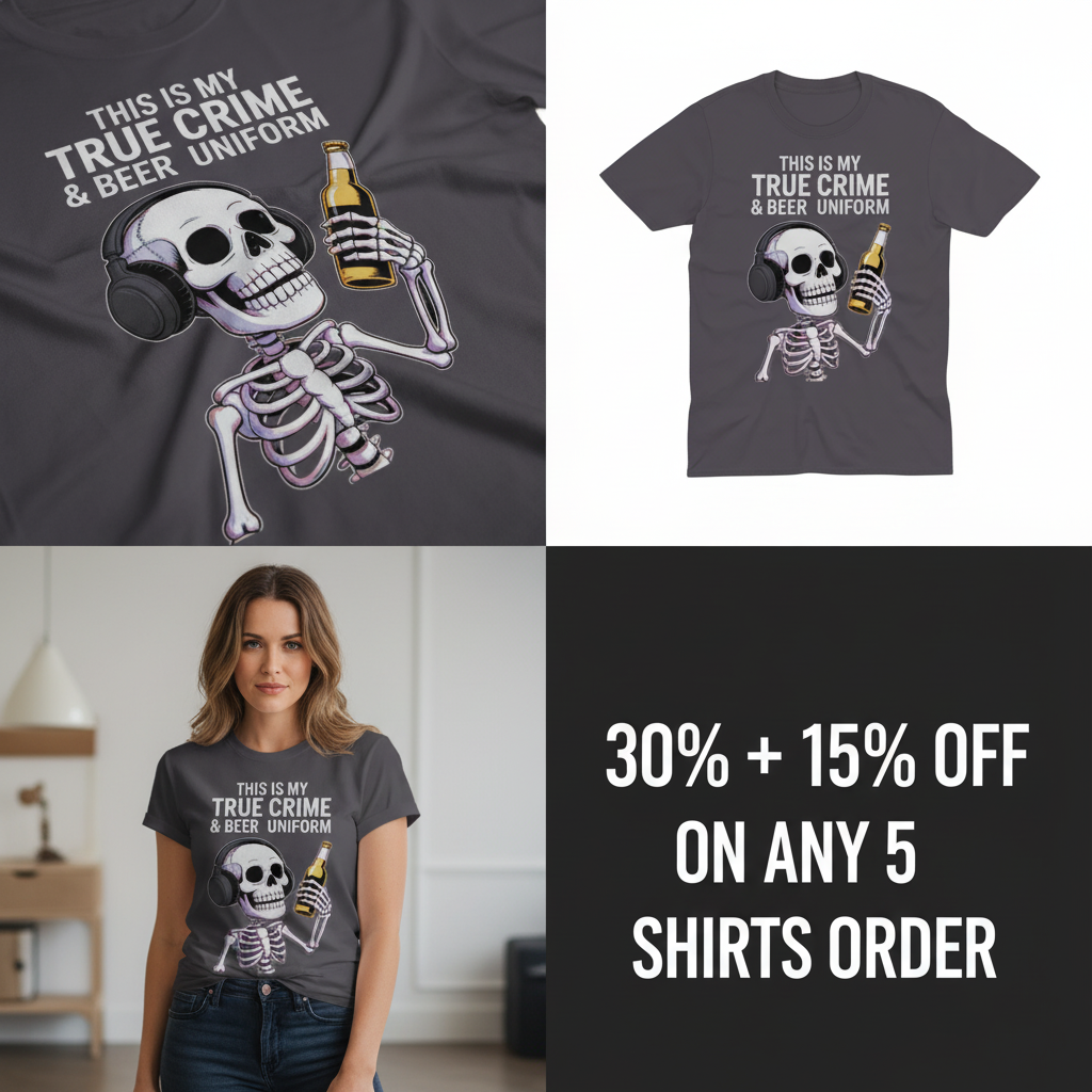 True Crime & Beer Uniform T-Shirt