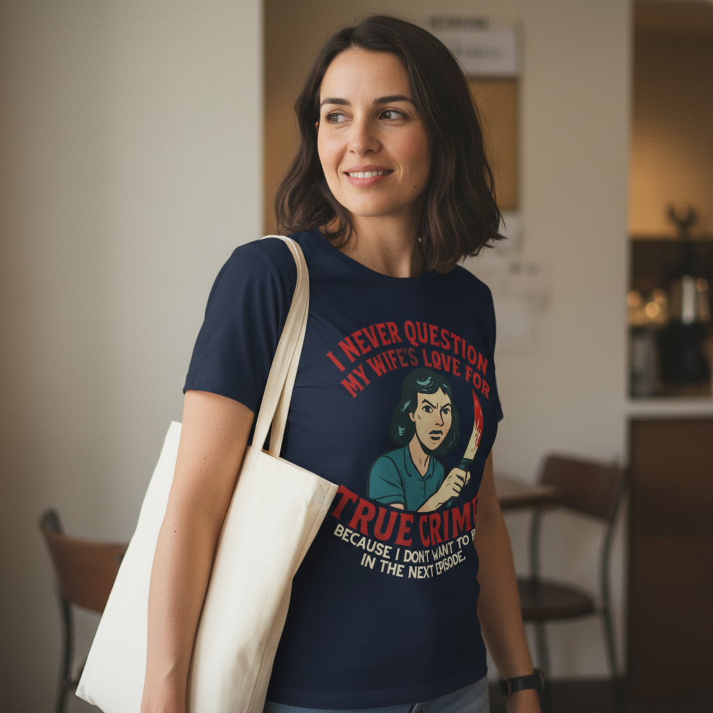 True Crime Wife T-Shirt_lifestyle