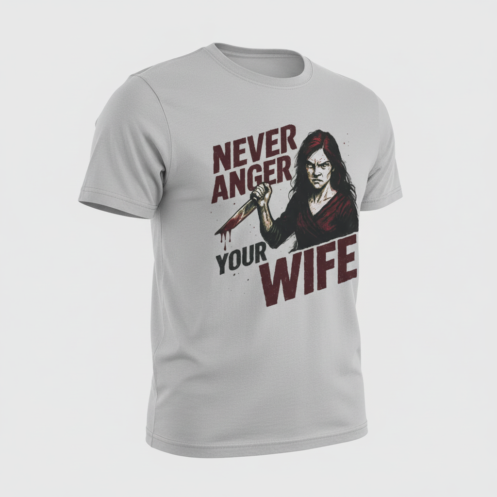 Never Anger Your Wife T-Shirt_space