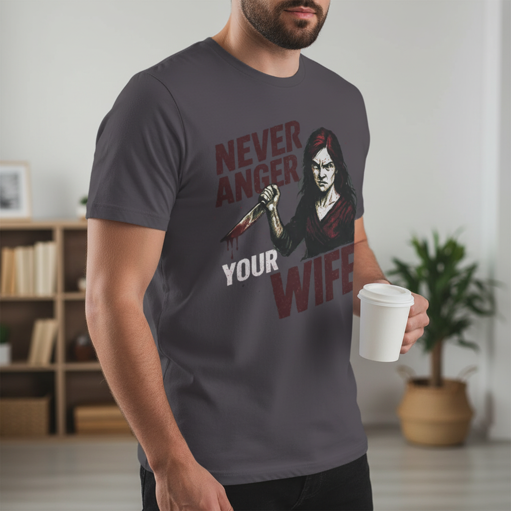 Never Anger Your Wife T-Shirt_lifestyle