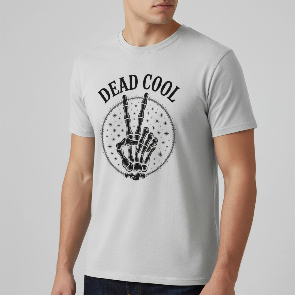 Dead Cool Skeleton Peace T-Shirt_benefit