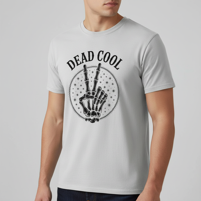 Dead Cool Skeleton Peace T-Shirt_benefit