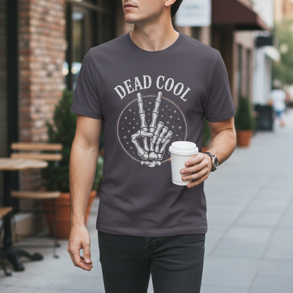 Dead Cool Skeleton Peace T-Shirt_lifestyle
