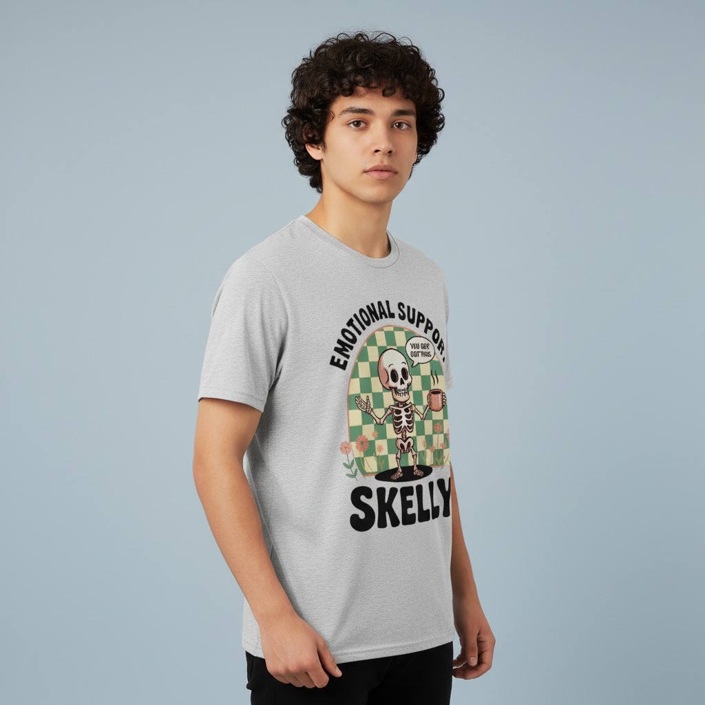 Emotional Support Skelly T-Shirt_benefit