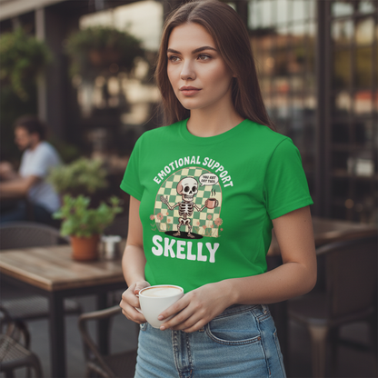 Emotional Support Skelly T-Shirt_lifestyle