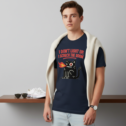 Scorch the Room Cat T-Shirt_pairing