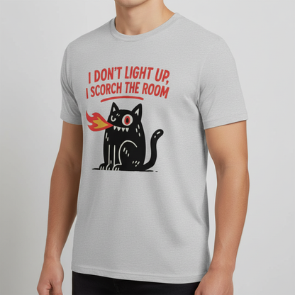 Scorch the Room Cat T-Shirt_benefit