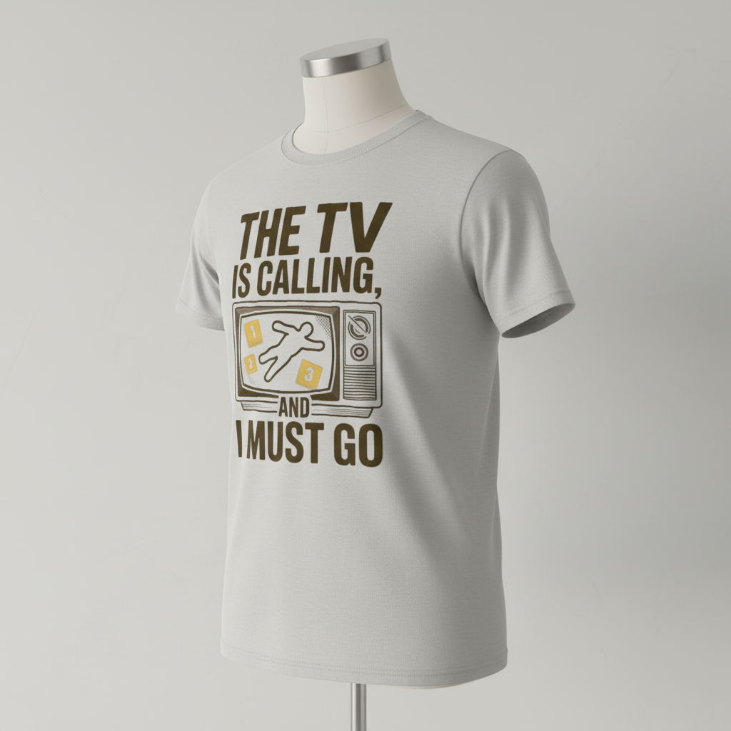 The TV Is Calling T-Shirt_space