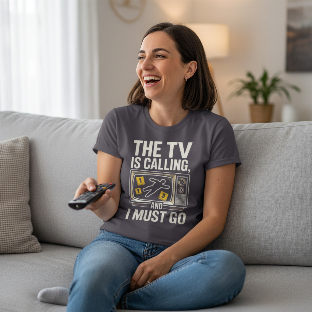 The TV Is Calling T-Shirt_use