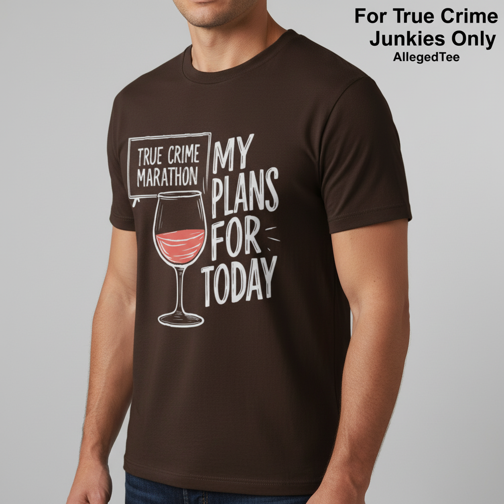 True Crime & Wine Plans T-Shirt_hero
