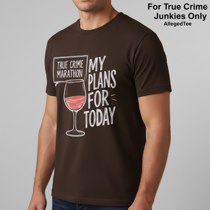 True Crime & Wine Plans T-Shirt_hero
