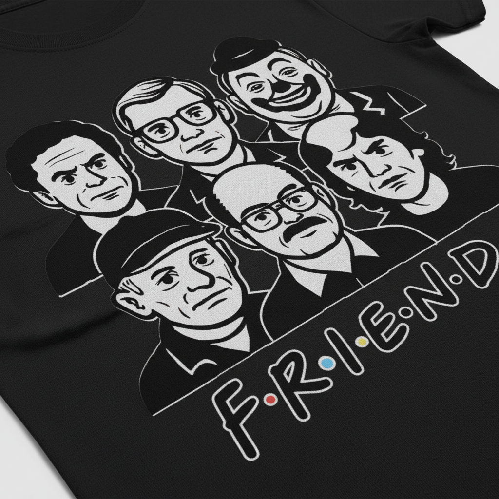 True Crime Friends T-Shirt_closeup