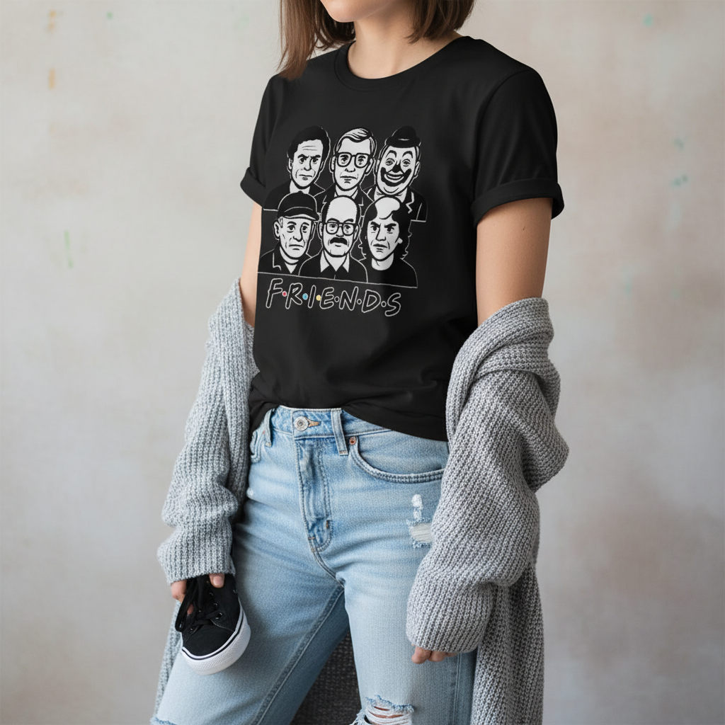 True Crime Friends T-Shirt_pairing