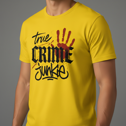 True Crime Junkie T-Shirt_space