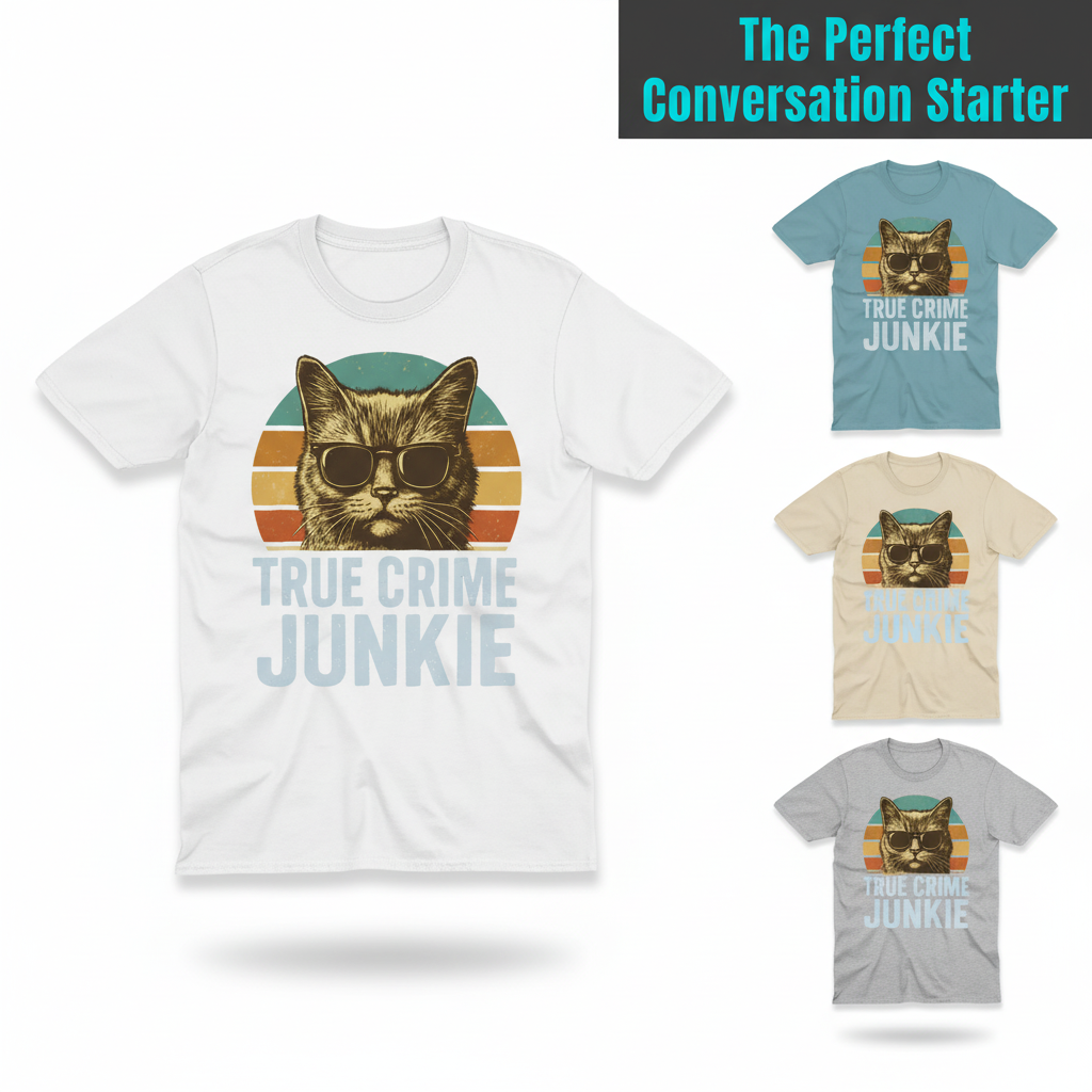 True Crime Junkie T-Shirt_color_hero