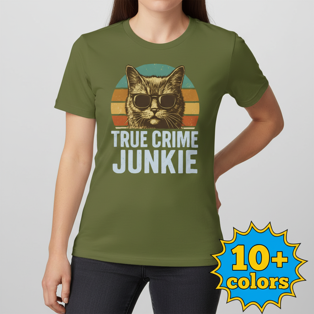 True Crime Junkie T-Shirt_badge
