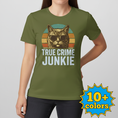 True Crime Junkie T-Shirt_badge