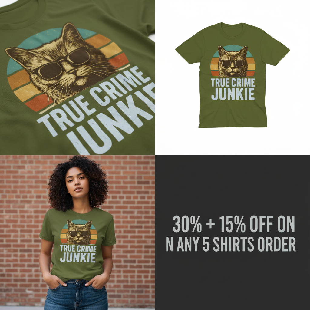 True Crime Junkie T-Shirt_4_panel