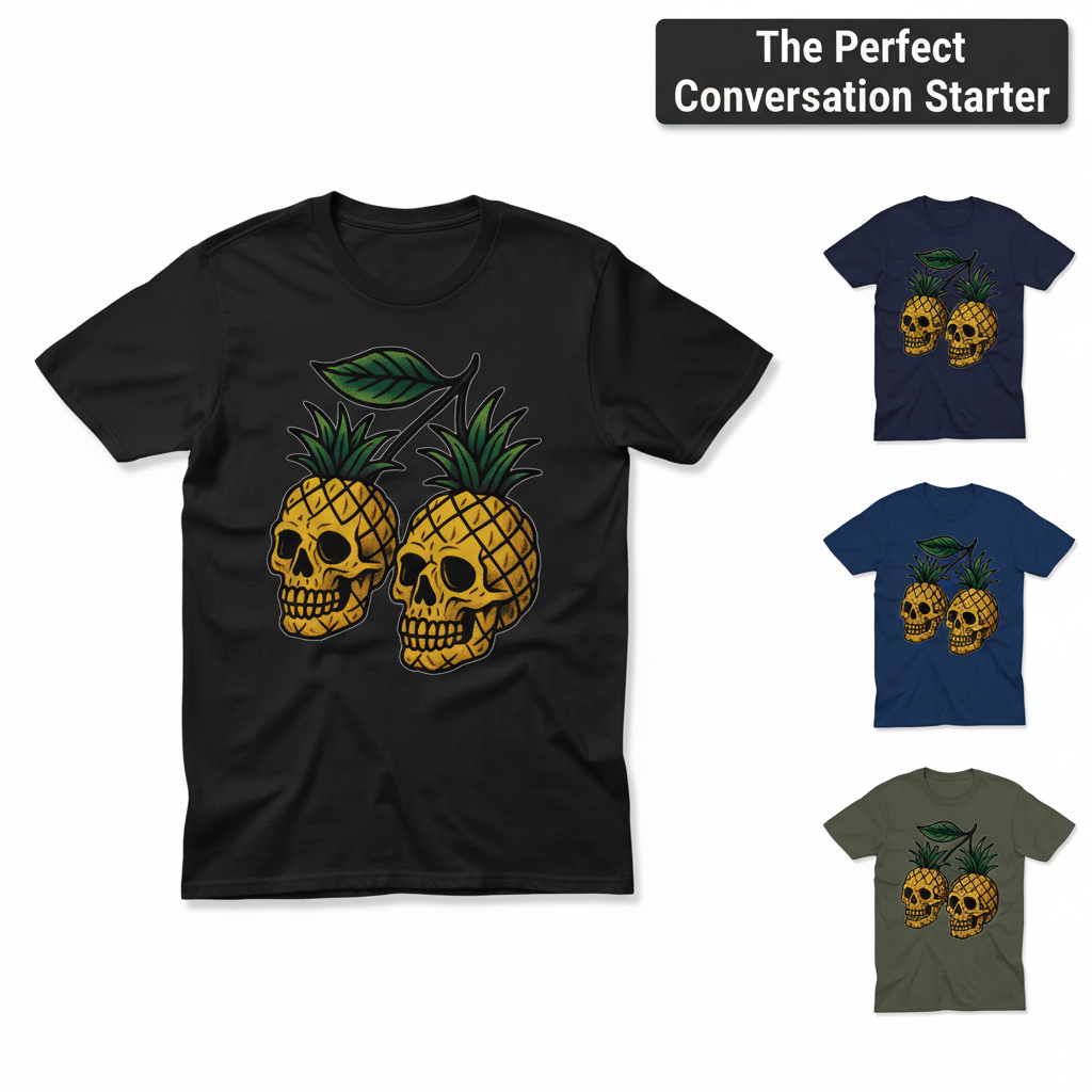 Pineapple Skulls T-Shirt_color_hero