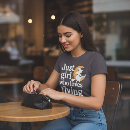 A Girl Who Loves Flying T-Shirt_use