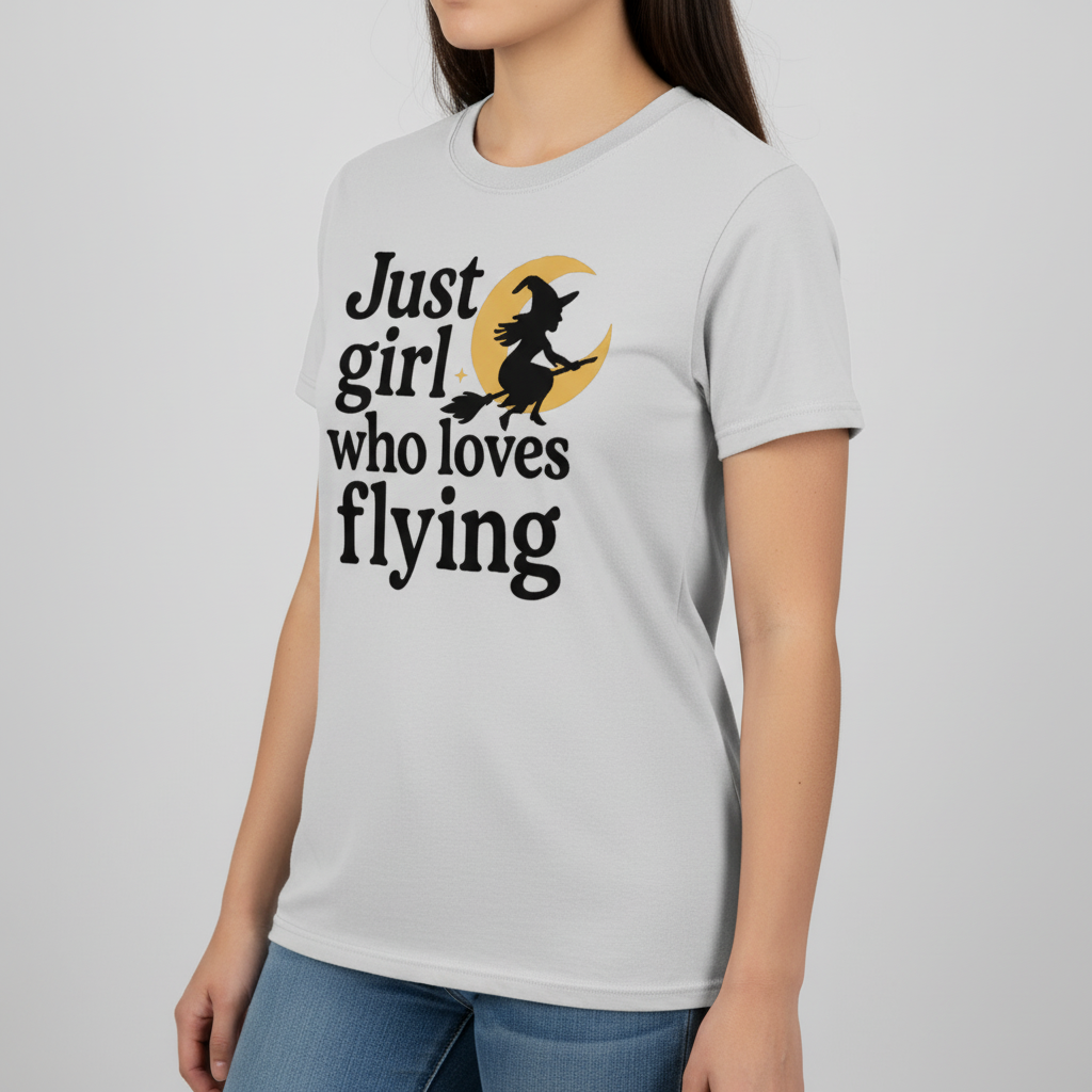 A Girl Who Loves Flying T-Shirt_benefit