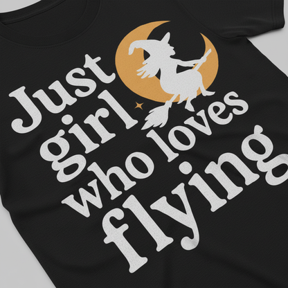 A Girl Who Loves Flying T-Shirt_closeup
