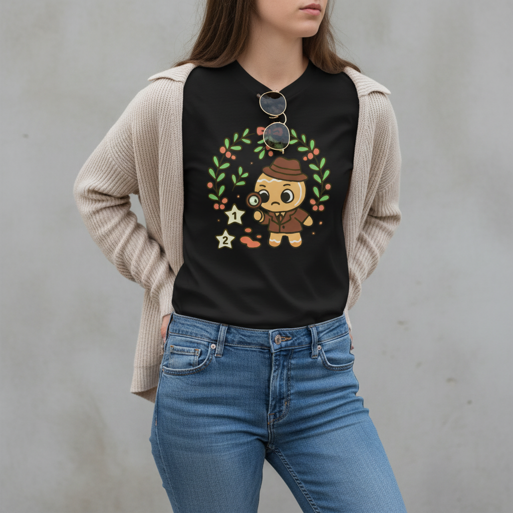Gingerbread Detective T-Shirt_pairing