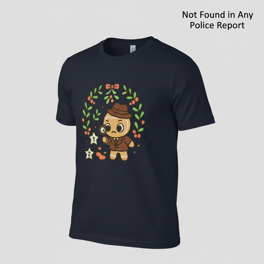 Gingerbread Detective T-Shirt_hero