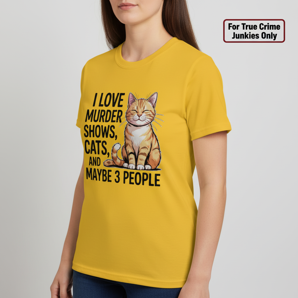 Murder Shows & Cats T-Shirt_hero