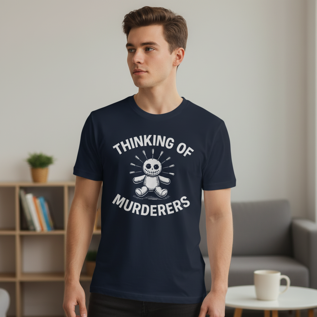 Thinking of Murderers T-Shirt_lifestyle