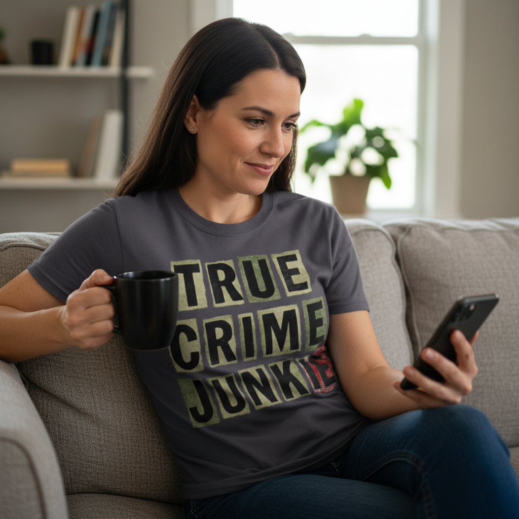 True Crime Junkie T-Shirt_use