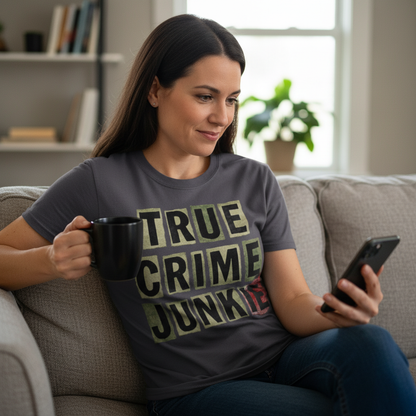 True Crime Junkie T-Shirt_use