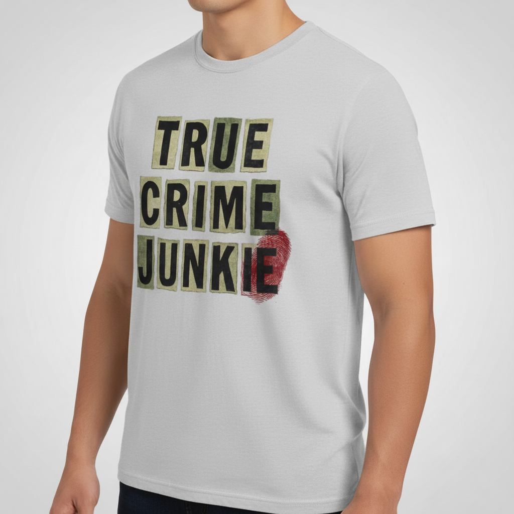 True Crime Junkie T-Shirt_space