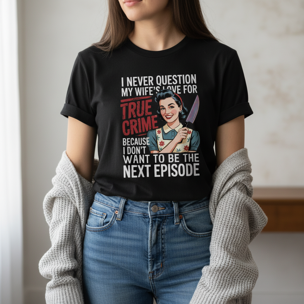 True Crime Wife T-Shirt_pairing