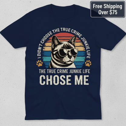 True Crime Cat Vibes T-Shirt_clean