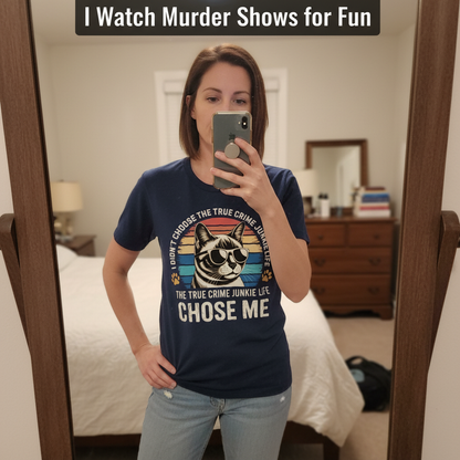 True Crime Cat Vibes T-Shirt_mirror_selfie