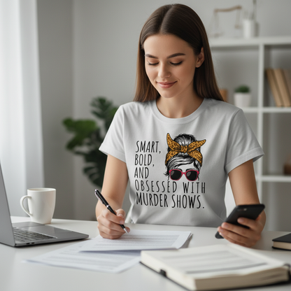 Messy Bun Lawyer Life T-Shirt_use