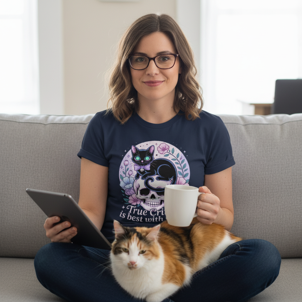 True Crime & Cats T-Shirt_use