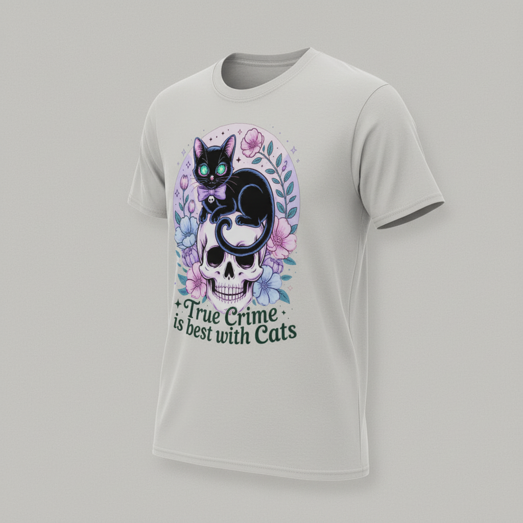 True Crime & Cats T-Shirt_space
