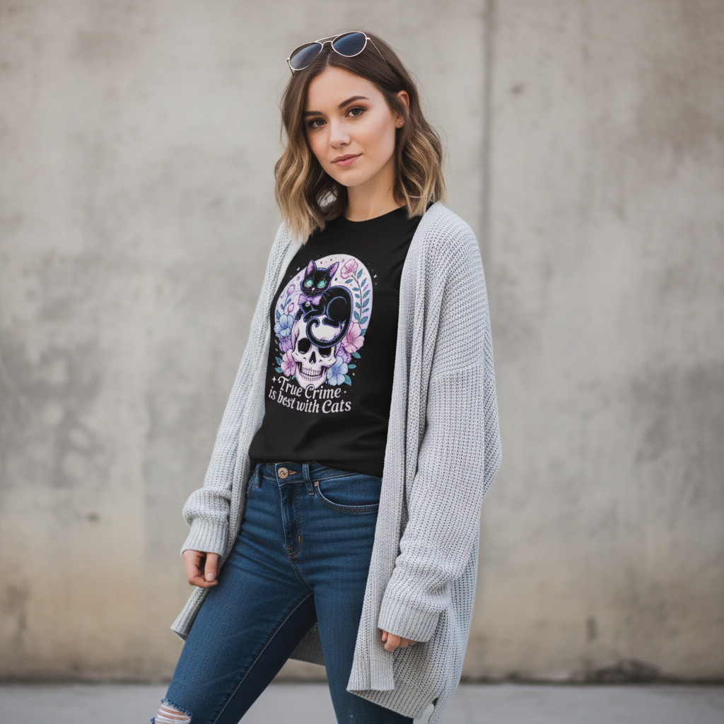 True Crime & Cats T-Shirt_pairing
