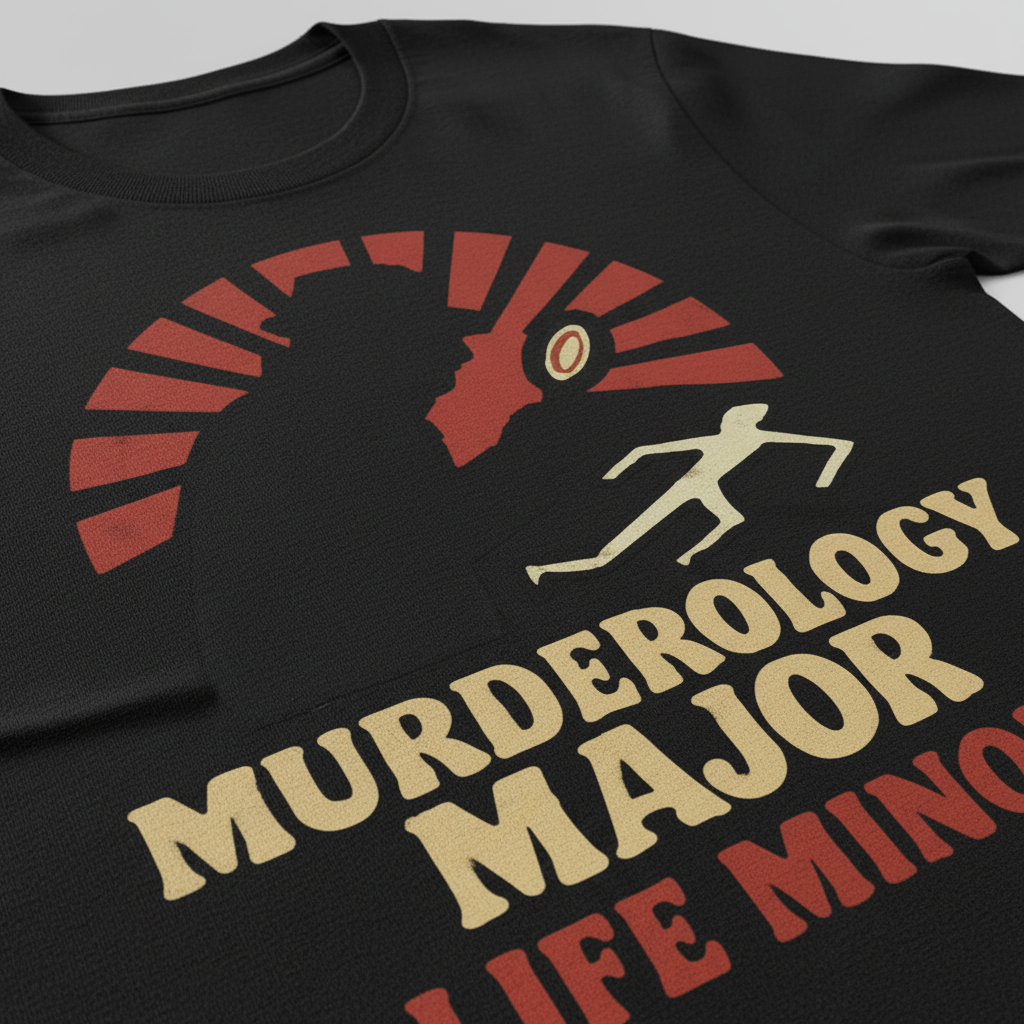 Murderology Major Life Minor T-Shirt_closeup