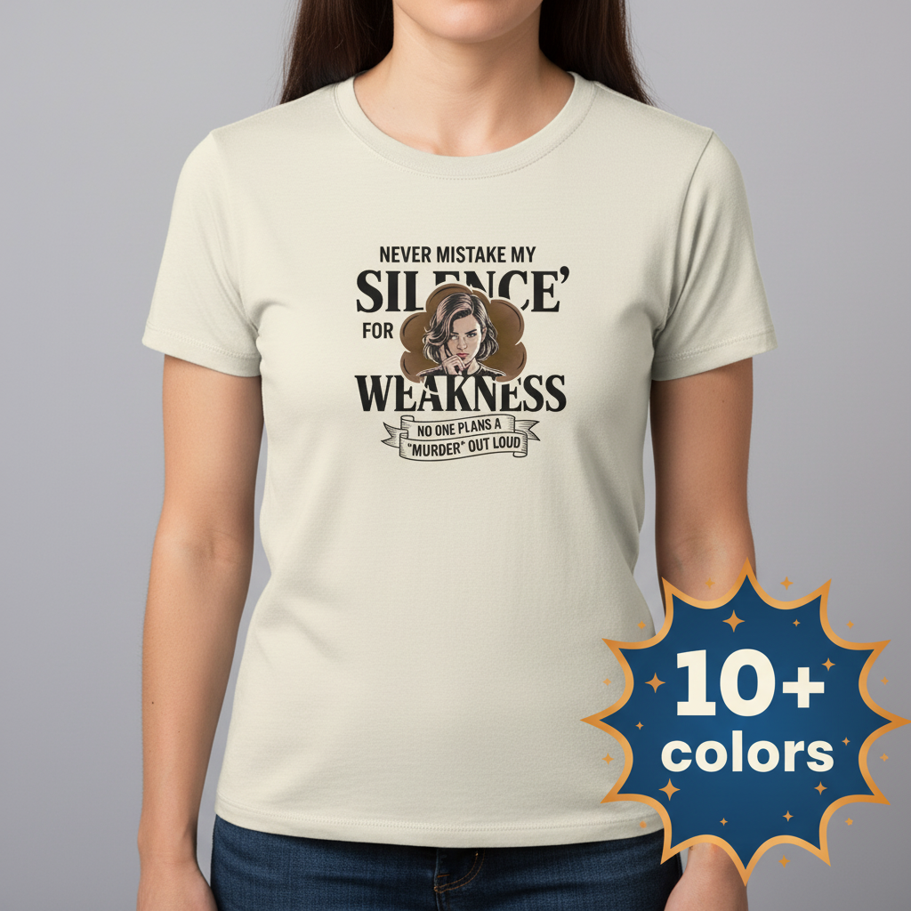 Silence Is Power T-Shirt_badge