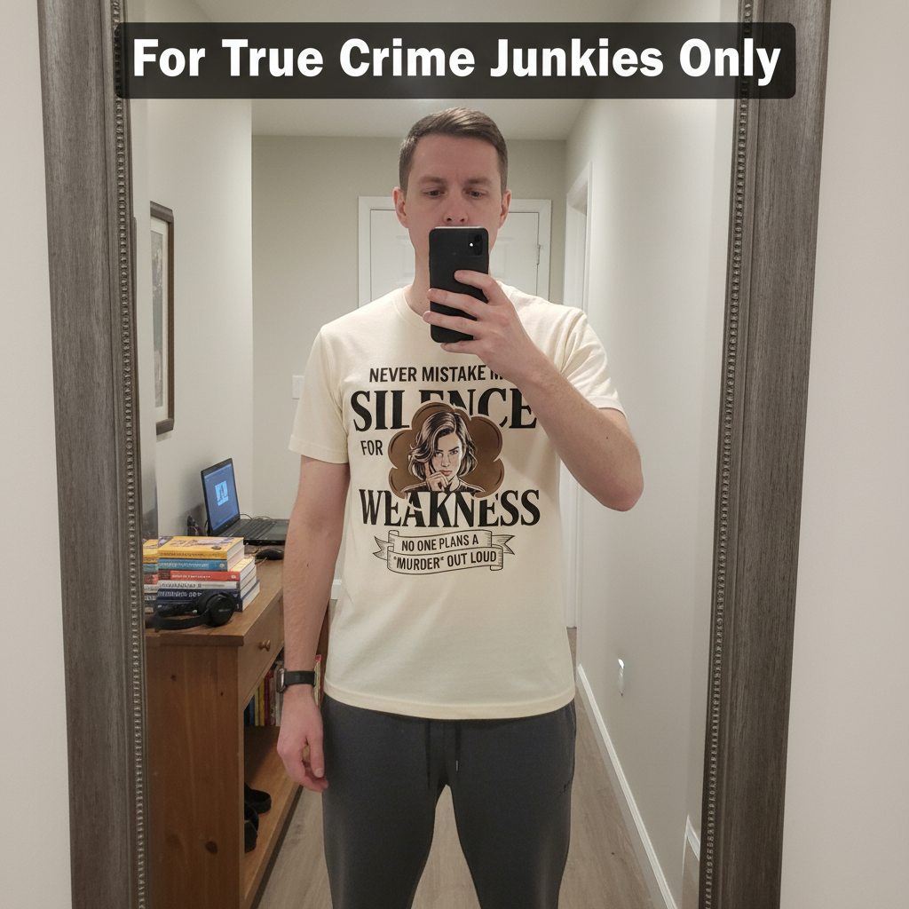 Silence Is Power T-Shirt_mirror_selfie