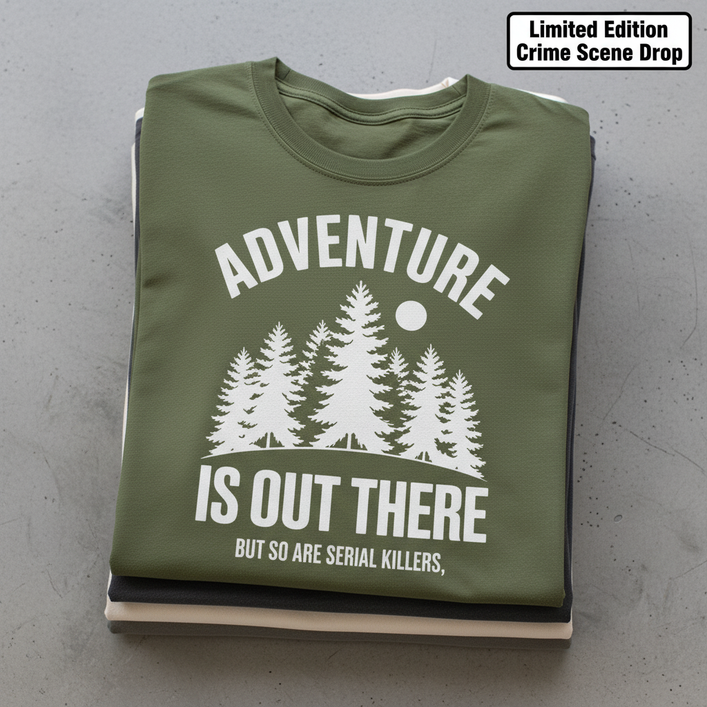 Adventure & Serial Killers T-Shirt_stacked_flatlay