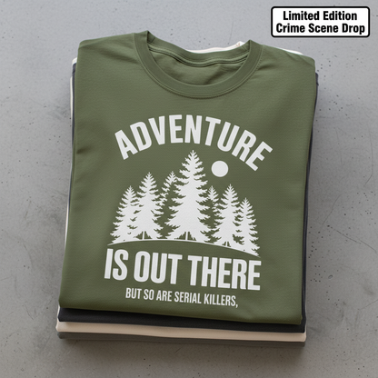 Adventure & Serial Killers T-Shirt_stacked_flatlay