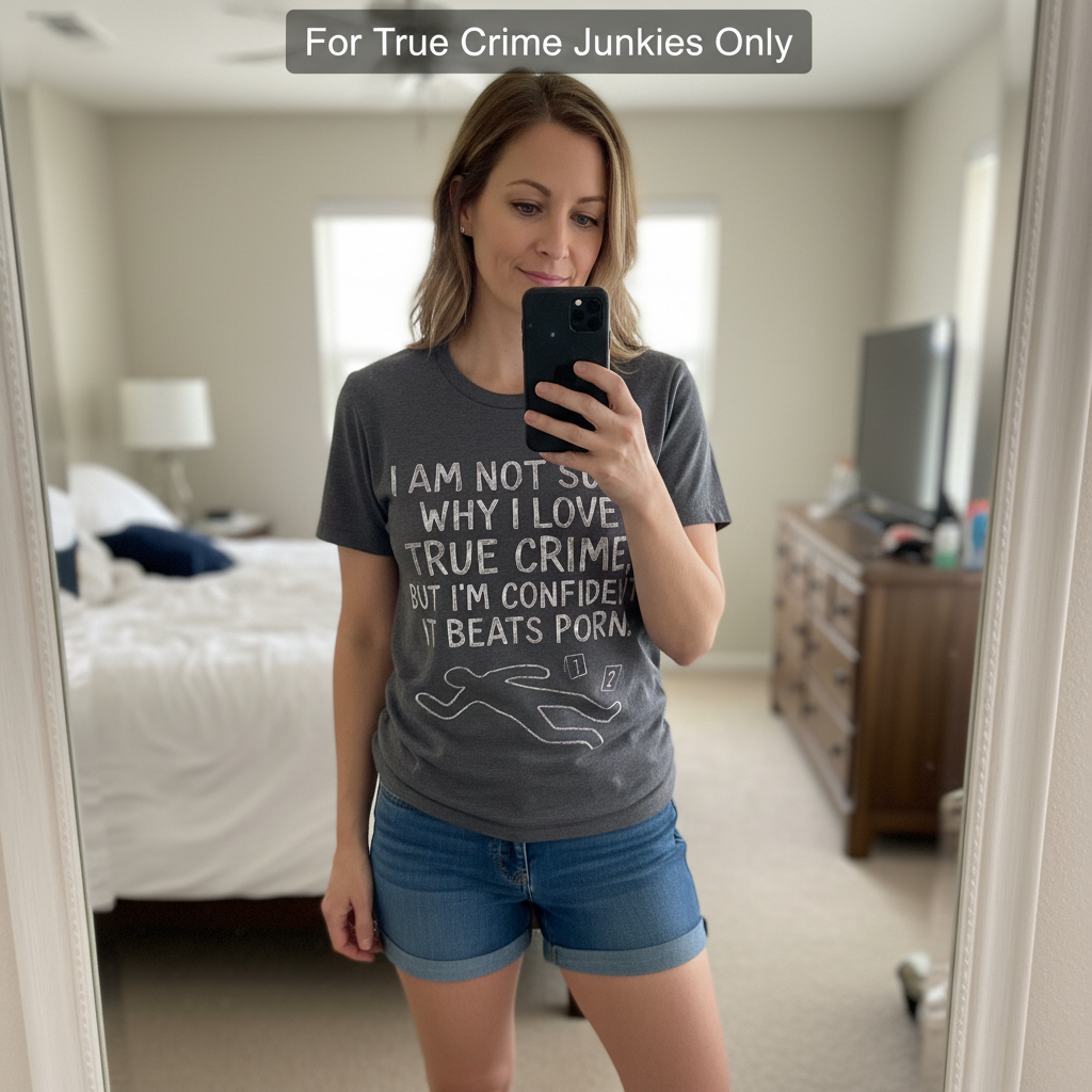 True Crime Addiction T-Shirt_mirror_selfie