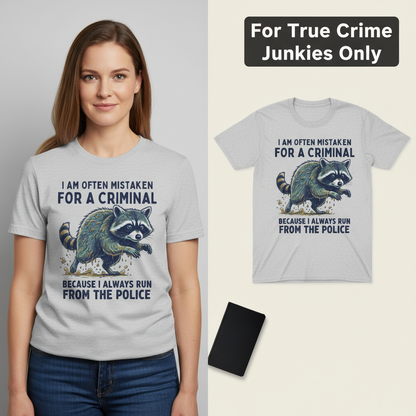 Runaway Raccoon T-Shirt_model_flat