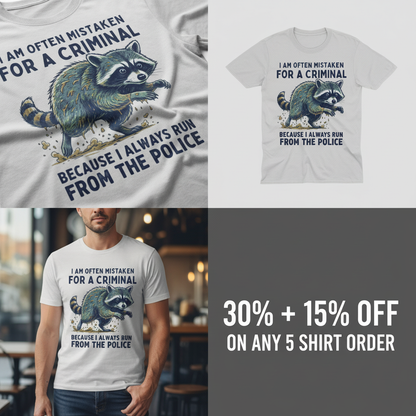 Runaway Raccoon T-Shirt_4_panel