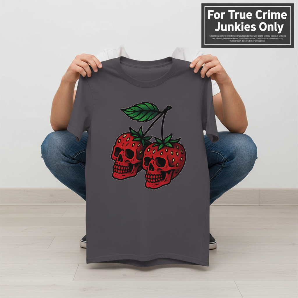 Strawberry Skulls T-Shirt_dangle